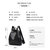 APPLES苹果时尚双肩包2020新款韩版潮包包网红真皮头层牛皮休闲女包旅行背包(黑色)第10张高清大图