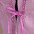 VTyee格子围裙加大桃皮绒长袖罩衣厨房防尘花朵发财树罩衣(双猫绿色)第4张高清大图