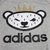 阿迪达斯男子运动卫衣三叶草小熊图案休闲长袖套头衫AB1546 AB1547(黑色 默认值（请修改）)第3张高清大图