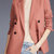 欧美西装外套女2021新款春秋装职业气质修身女士上衣休闲小西服女(桔色 XL)第3张高清大图