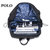 POLO男士双肩包可装14英寸电脑背包休闲轻便尼龙双肩包包090941(黑色 均码)第5张高清大图