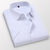 传奇保罗男士加肥长袖白衬衫商务休闲正装职业工装衬衣夏季男短袖（S-5XL）DCZ2618A(白色 XL)第3张高清大图