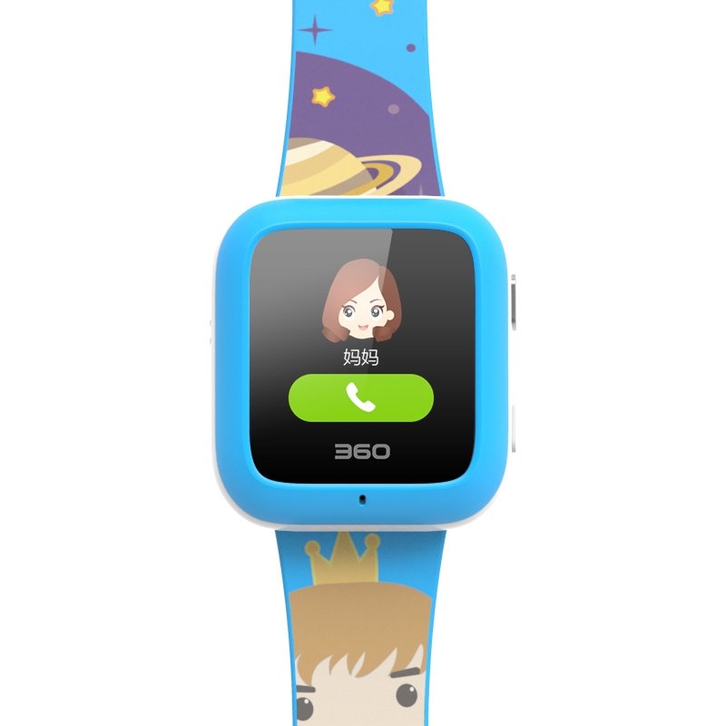 360儿童手表3s w461c 王子蓝 360儿童卫士 智能彩屏电话手表 天才儿童