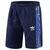 Adidas/阿迪达斯 男子 舒适休闲运动裤五分裤中裤黑色深蓝色(深蓝色 XL)第2张高清大图