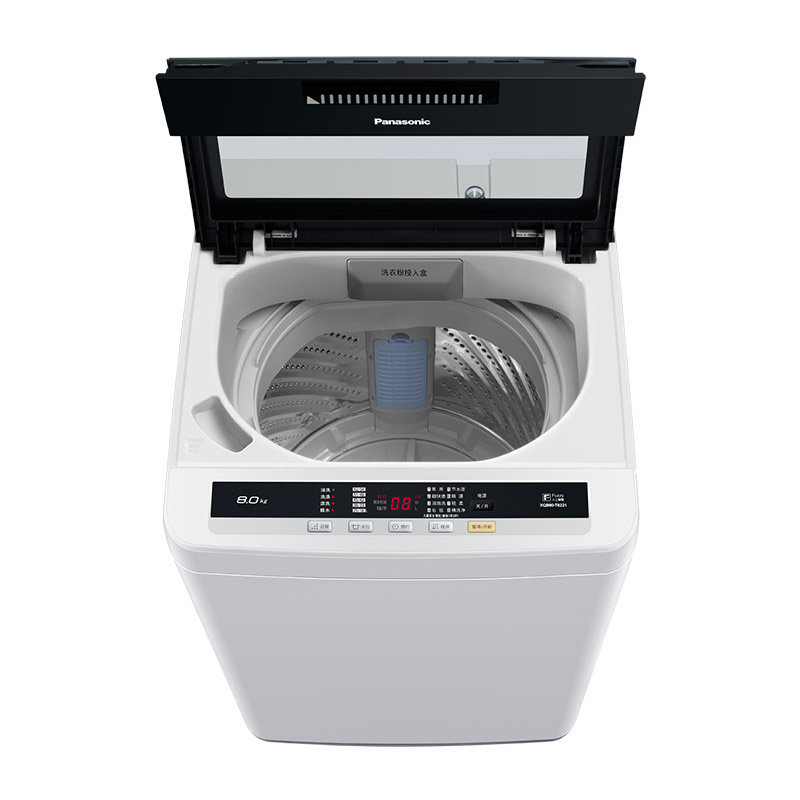 松下(panasonic)xqb80-t8221 8公斤全自动家用波轮洗衣机(灰)