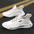 博迈伦男鞋2021春季新款潮流男跑步鞋子飞织休闲运动鞋XM-WZJ(白色 39)第6张高清大图