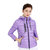 女士轻薄羽绒服连帽短款冬季时尚韩版修身显瘦大码保暖上衣外套6810(紫色 L)第5张高清大图