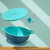 开优米 儿童宝宝吸管碗三合一辅食碗零食碗宝宝吸盘碗餐具套装喝水喝粥(蓝色)第4张高清大图