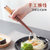 日式木质筷子勺子学生筷子盒便携餐具盒套装木勺上班族带饭三件套(木制款（无缠绳） 默认版本)第5张高清大图