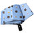 雷孟特雨伞太阳伞防晒防紫外线折叠手动晴雨伞晴雨两用三折小熊款(蓝色)第5张高清大图