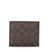 COACH 蔻驰 奢侈品 男士专柜款卡其LOGO款PVC配皮短款对折钱包74935 MAH(黑色)第2张高清大图