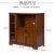 俊采云JCY-N1实木餐边柜厨房柜子客厅茶水柜碗柜收纳柜储物柜家具（单位：个）(棕色)第2张高清大图