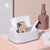 日本AKAW爱家屋桌面抽纸盒客厅家用茶几纸巾盒日式创意简约办公室羽崎(粉色)第2张高清大图
