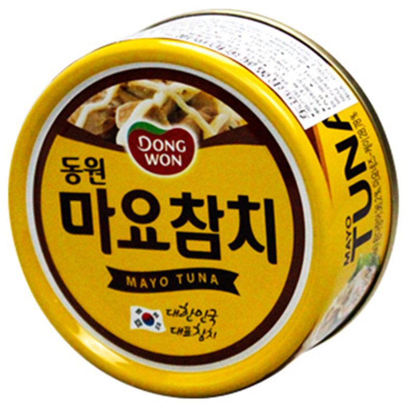 【国美自营】韩国进口东远蛋黄酱金枪鱼罐头100g