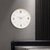 美式挂钟简约艺术家用时尚创意客厅餐厅现代大气静音挂墙立体钟表(14英寸（直径35.5厘米） 玫瑰金边框-贝壳白-罗马数字款)第4张高清大图