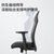 俊采云JCY-B19电脑椅办公椅转椅人体工学皮椅时尚升降座椅皮质扶手（单位：把）(黑色)第3张高清大图
