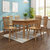 恒兴达 日式纯实木餐桌椅组合北欧全实木橡胶木长桌小户型4人桌餐厅家具(跳台餐桌-1.35米原木色 单餐桌)第3张高清大图