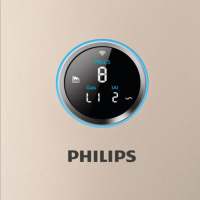 飞利浦（PHILIPS）空气净化器 家用除甲醛雾霾PM2.5 智能APP控制静音节能 三数值同屏显示 AC6675