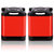 第 一眼 HP-X8 台式电脑笔记本USB音箱 多媒体音响 重低音震膜 低音炮 线控 金属箱体 七彩炫灯 多色选择(中国红)第4张高清大图