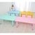 幼儿园书桌儿童塑料可升降长方形桌子家用宝宝早教学习玩具桌椅(加重加固精品8梁桌（红色）)第3张高清大图