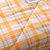 法莉雅家纺水洗棉夏被简约单人双人空调被学生薄被子XM(芒果格 150x200cm)第3张高清大图