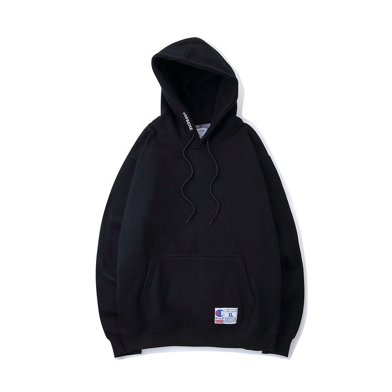 champion卫衣外套2018新男女连帽外套宽松嘻哈潮牌hiphop字母logo加绒