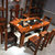 老船木茶桌椅组合实木茶台茶几茶桌家用办公桌家具一米八一套茶具(老船木 1.8米整套)第3张高清大图