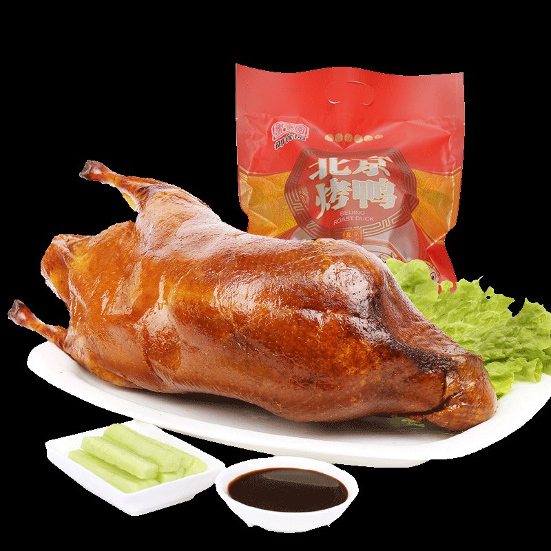 正宗御食园老北京烤鸭整只1000g烤鸭甜面酱120g即食特产手撕脆皮自