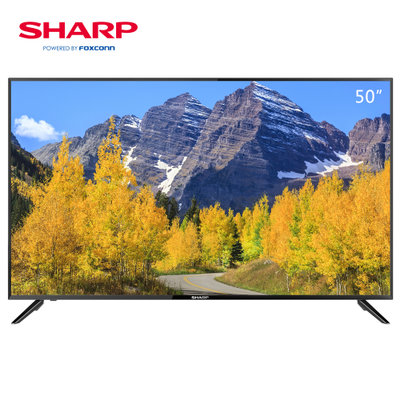 夏普 (SHARP) 50K6A 50英寸4K超清1G+8G安卓智能网络家用平板电视黑色