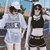 游泳衣女可爱日系学生韩版性感分体比基尼三件套保守显瘦大码泳装(2941粉色三件套 M (80-95斤）)第2张高清大图