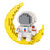 兼容乐高小颗粒微型积木成年拼装男女孩玩具拼图DIY太空人宇航员(9062发光月亮+手提袋+展示盒 默认版本)第5张高清大图