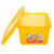 爱丽思IRIS 环保树脂收纳储物盒透明收纳盒SCB-15L(7L橙)第4张高清大图