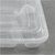 一次性四格饭盒长方形透明塑料快餐盒150只装1000ml(透明)第4张高清大图