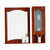 科玛斯橡木浴室柜美式实木镜柜卫浴美式镜柜卫生间储物柜组合侧柜C156(樱桃红 左镜 90cm长)第2张高清大图