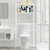 索尔诺浴室洗衣机置物架 卫生间马桶架厕所整理架落地收纳层架子Z702(白 色)第3张高清大图