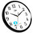 康巴丝时尚创意客厅钟表挂钟静音简约时钟C2246(黑白色)第2张高清大图