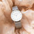 邦顿手表简约气质手表女极简风石英情侣超薄十大品牌 BD99118(灰色 钢带)第3张高清大图