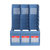 惠普生（NEWHOPSON）办公室三联收纳文件架3栏组合资料架书架桌面文件架  10个装(蓝色)第5张高清大图