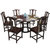 皮耐迪 新中式实木餐桌椅组合 家用圆形桌子 中式餐厅家具饭桌黑檀色(单桌 1.3m)第5张高清大图