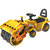 活石 儿童玩具工程车挖掘机可骑可坐滑行学步车(豪华款轧路机)第5张高清大图