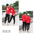 2017阿迪达斯情侣运动套装长袖两件套连帽跑步运动服(大红女 M)第5张高清大图