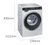 西门子（SIEMNS）10公斤 大容量 滚筒洗衣机 高温筒自洁 节能 全屏触控 除渍 智能控时 WM14U568LW(银色 WM14U568LW)第8张高清大图