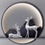 一鹿携手摆件 陶瓷福鹿创意北欧客厅玄关酒柜茶柜简约现代家居装饰品鹿摆件(福鹿-中18x8x18cm)第2张高清大图