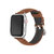 新款适用于苹果watch皮表带商务运动男女通用38/40mm皮表带(磨砂款-黑色 38/40mm)第10张高清大图