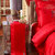 典伦国际 专业生产 喜庆床上用品 婚庆四件套 床单款6件套 床盖款8件套 床裙款十件套 结婚用的多件套 韩版蕾丝大红套件(中国新娘 床裙八件套)第5张高清大图