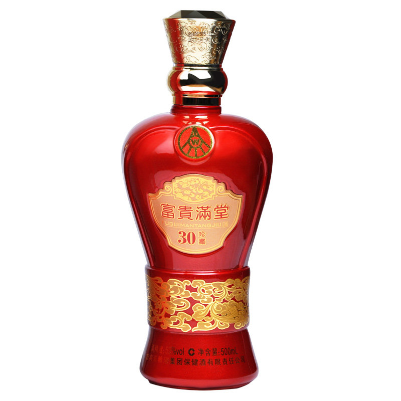 52度五粮液集团富贵满堂30珍藏500ml浓香型