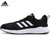 Adidas阿迪达斯男鞋新款网面透气休闲运动鞋轻便鞋子减震跑步鞋CG3820(黑色 42)第5张高清大图