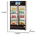 中冷（ZL）多媒体展示柜立式冷藏柜保鲜柜饮料柜啤酒柜厨房冰箱商用海鲜柜冰柜熟食柜  带电视、USB、卫星天线接口广告播放(LC-628A多媒体双移门)第2张高清大图