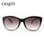 卡莎度(CASATO) 女款偏光太阳镜时尚个性大框潮 防紫外线太阳镜 墨镜120031(黑色不偏光)第2张高清大图