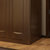 明佳友 卧室实木衣柜 整体大衣橱 现代中式四五门橡胶木大容量衣柜(胡桃色 四门)第4张高清大图